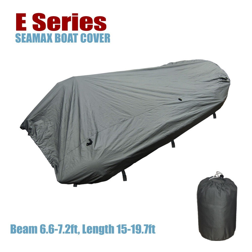 Seamax Inflatable Boat Cover, E Series for Beam 6.6-7.4ft, Length 15-20ft
