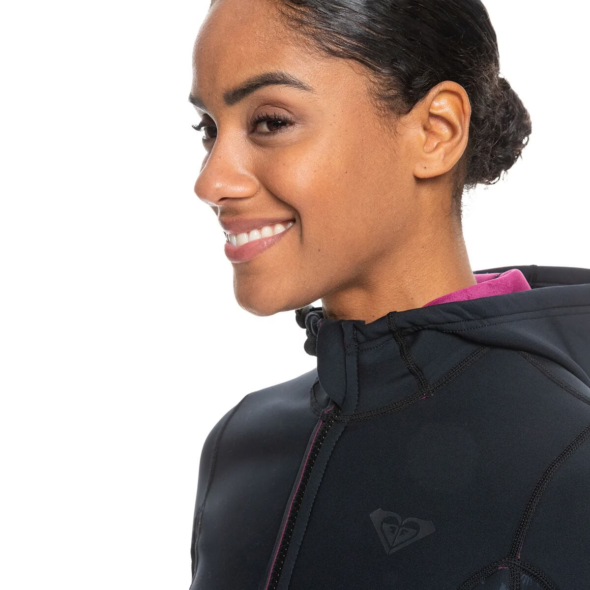 Roxy 1.0 Swell Series Jacket Zip Qlock – Women’s Black, 4