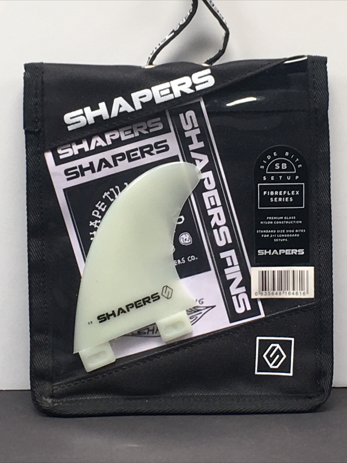 SHAPERS Longboard Side Bites Fits FCS (set of 2) surfboard fins flat foil
