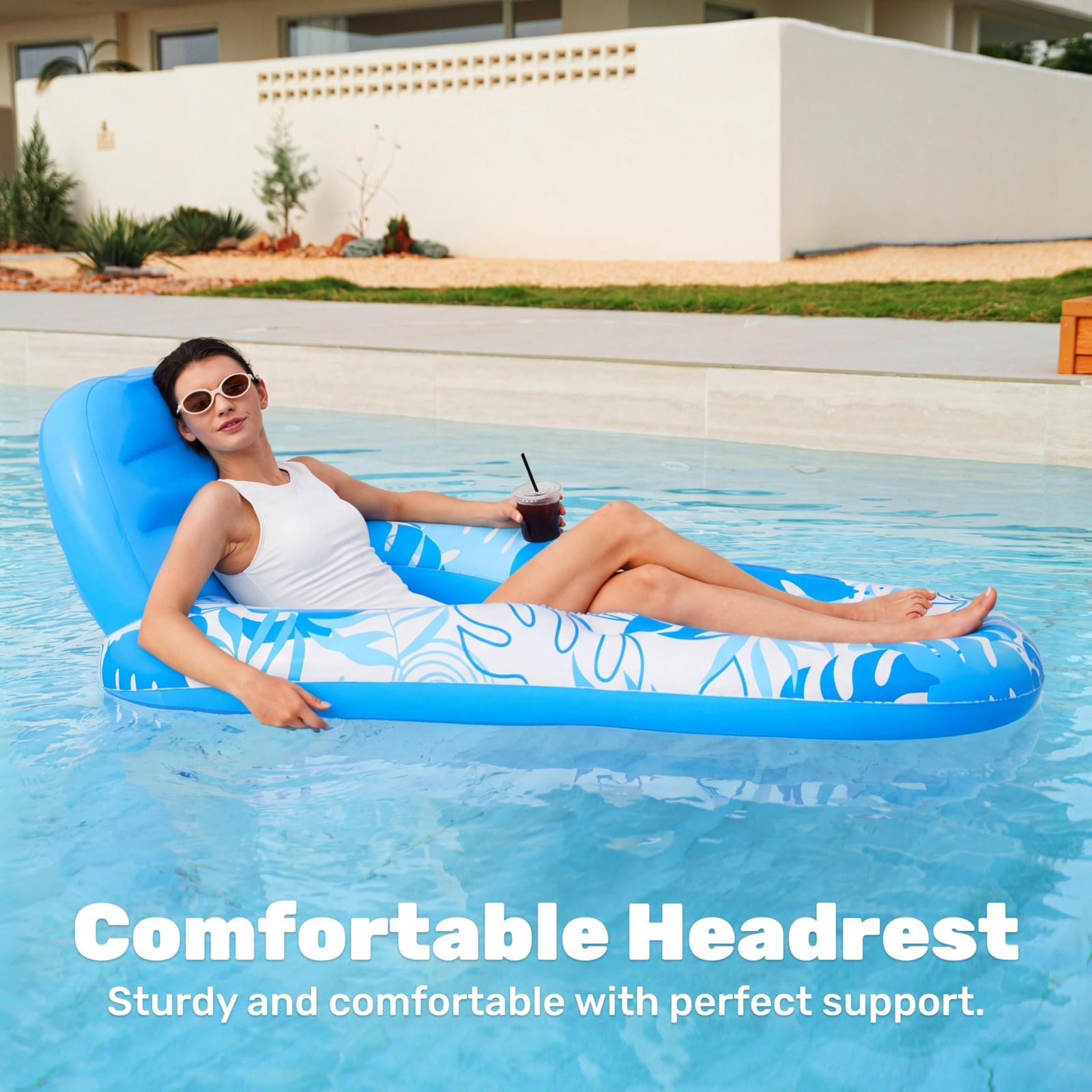 SLOOSH Inflatable Pool Floats Lounger Adult, Pool Float Lounge Raft Floaties …