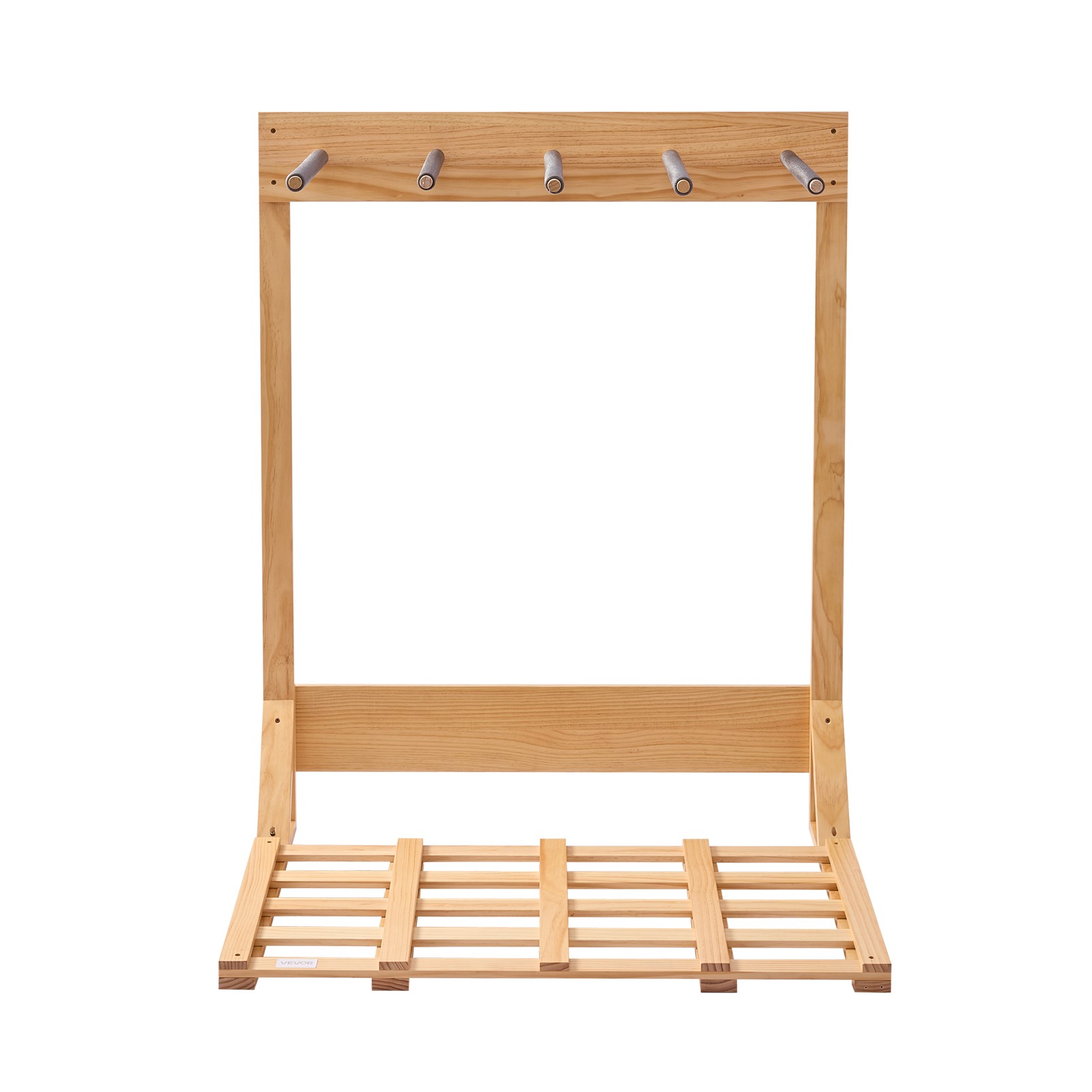 VEVOR Vertical Surfboard Stand 4 Tiers Wood Surfboard Rack for Storage & Display