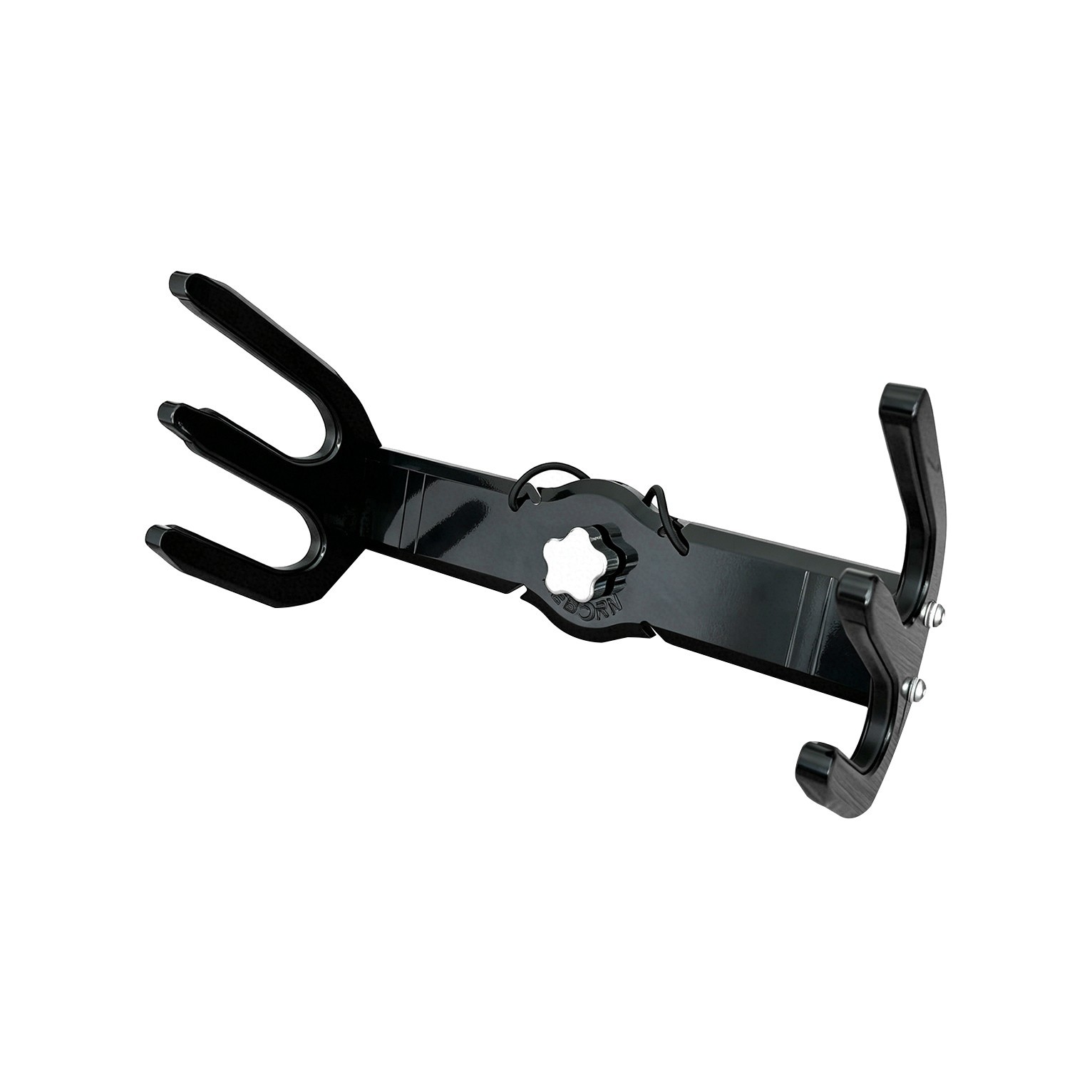 Reborn Pro+ QR Angle-Free Ski Tower Rack Glossy UV Resist Black Coated 5 Yrs Wty