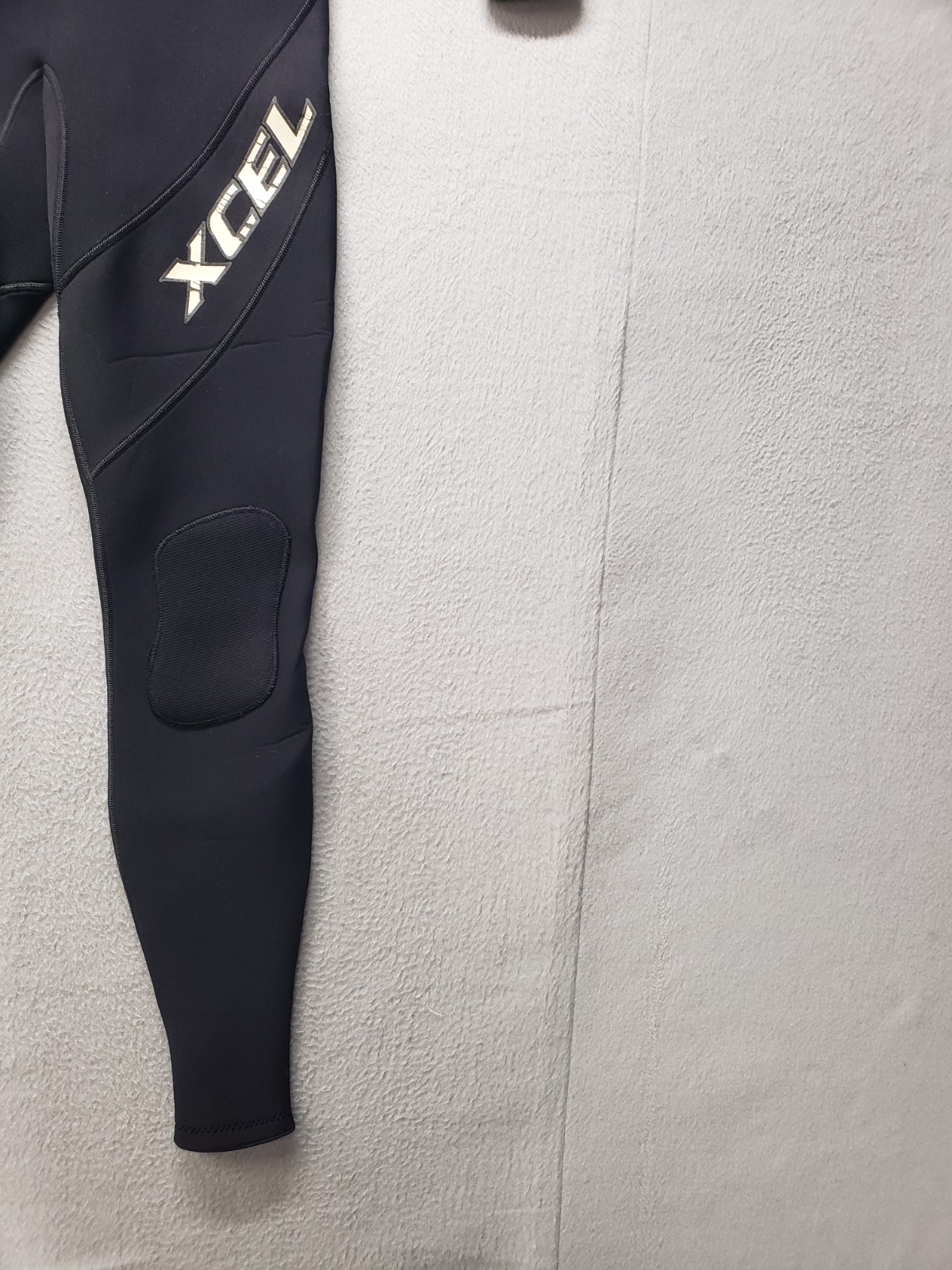 Xcel Men Full Wetsuit LT Black Gray Neoprene Surfing Dive Zip Up Waterproof