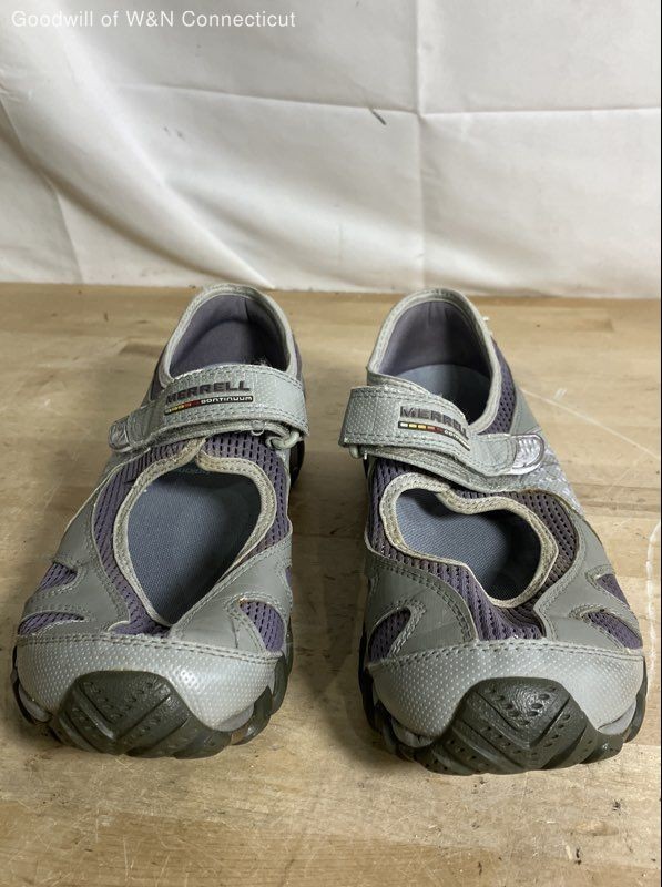 Merrell Waterpro Pandi Purple Grey Mary Jane Vibram Athletic Shoes Size 9