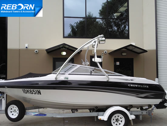 Sale Ends July 31 Reborn Elevate Wakeboard Tower + Wakeboard Rack Polish 5Yr Wty