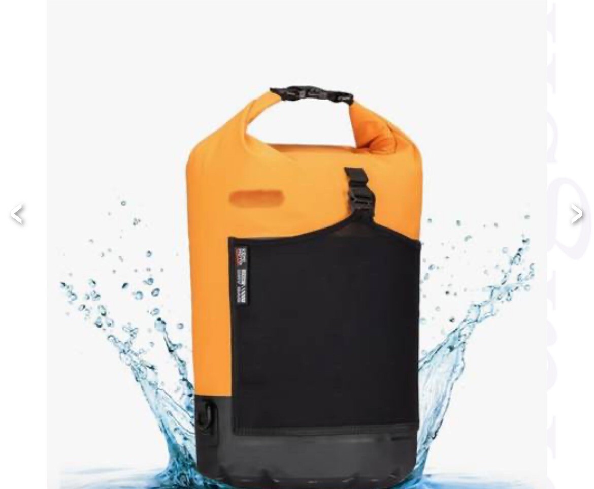 KEMIMOTO Waterproof Dry Bag Dry Sack 30L Orange Rafting Kayak Canoe Snowboarding
