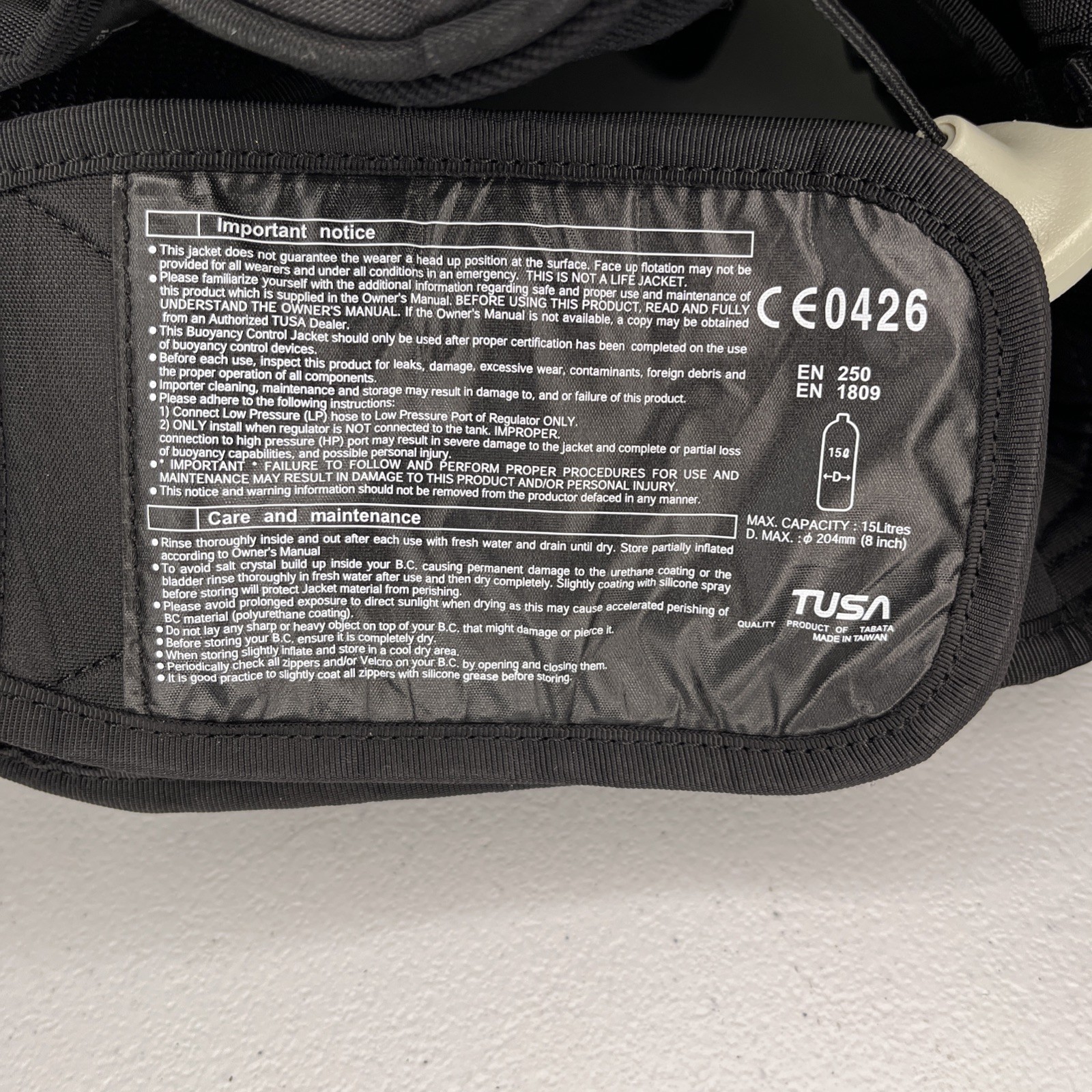 Tusa Selene Wing (BCJ-9100) Women’s BCD A.W.L.S Size Small