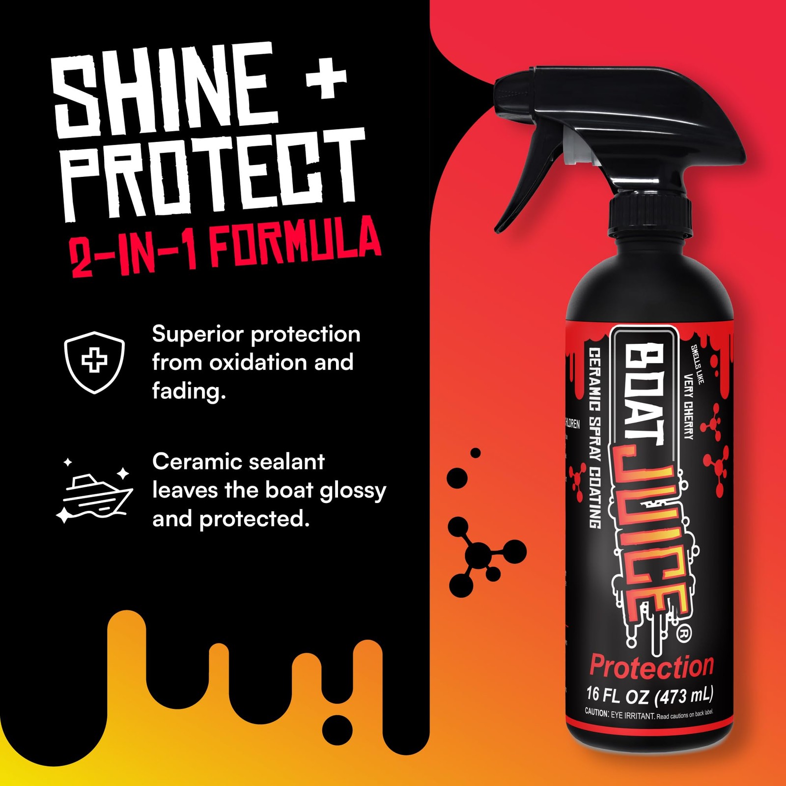 Boat Juice Protection Ceramic Coating | 16 Fl Oz (Pack of 1), Clear