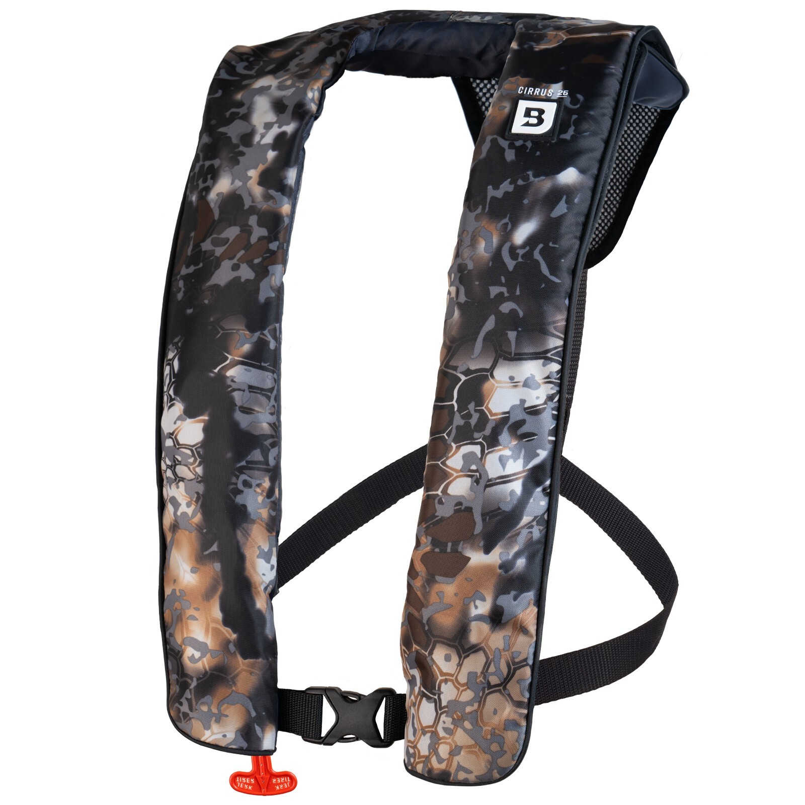 Bluestorm Cirrus 26 Inflatable Life Jacket USCG Type IV PFD, KRYPTEK Skyfall