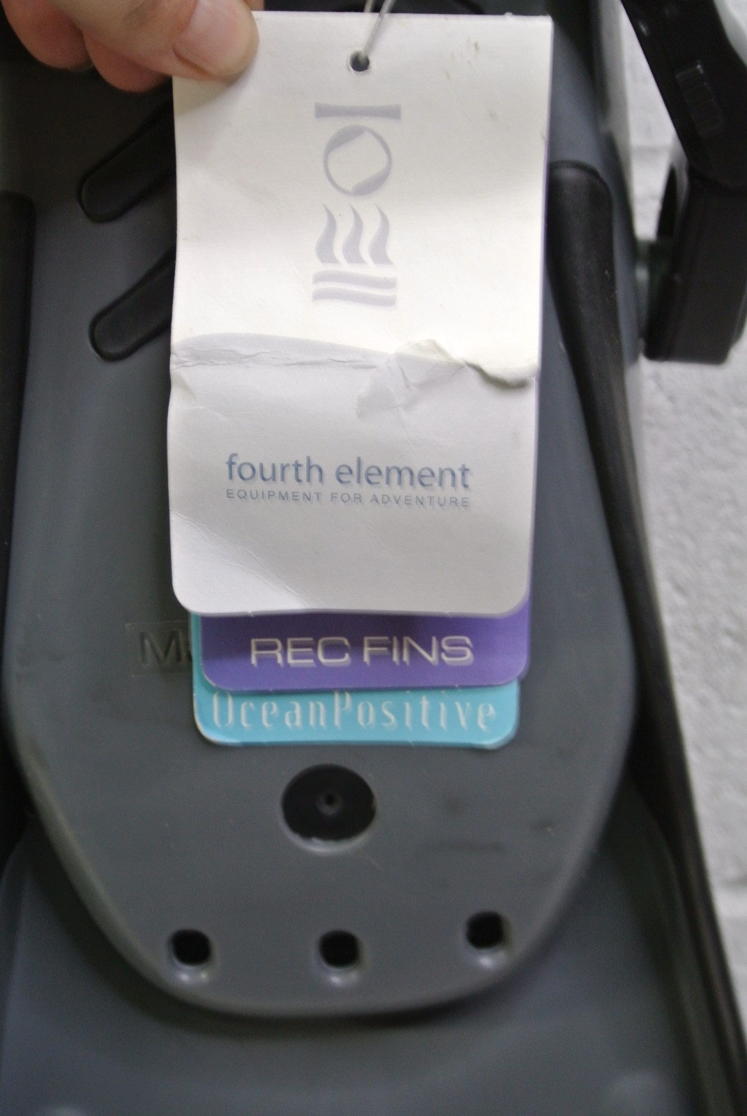 Fourth Element Rec Scuba Diving Fins Regular Size US 8-10 Black Gray