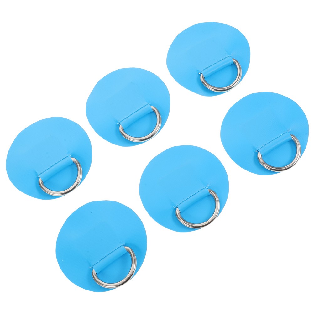 6 Pcs Kayaking Elastic Ring Canoe Paddle Fixing Clip Inflatable Board Rings