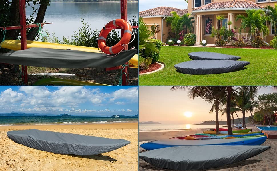 Waterproof Kayak Cover 10-16FT – UV Protection, Outdoor Storage, Canoe Accessori