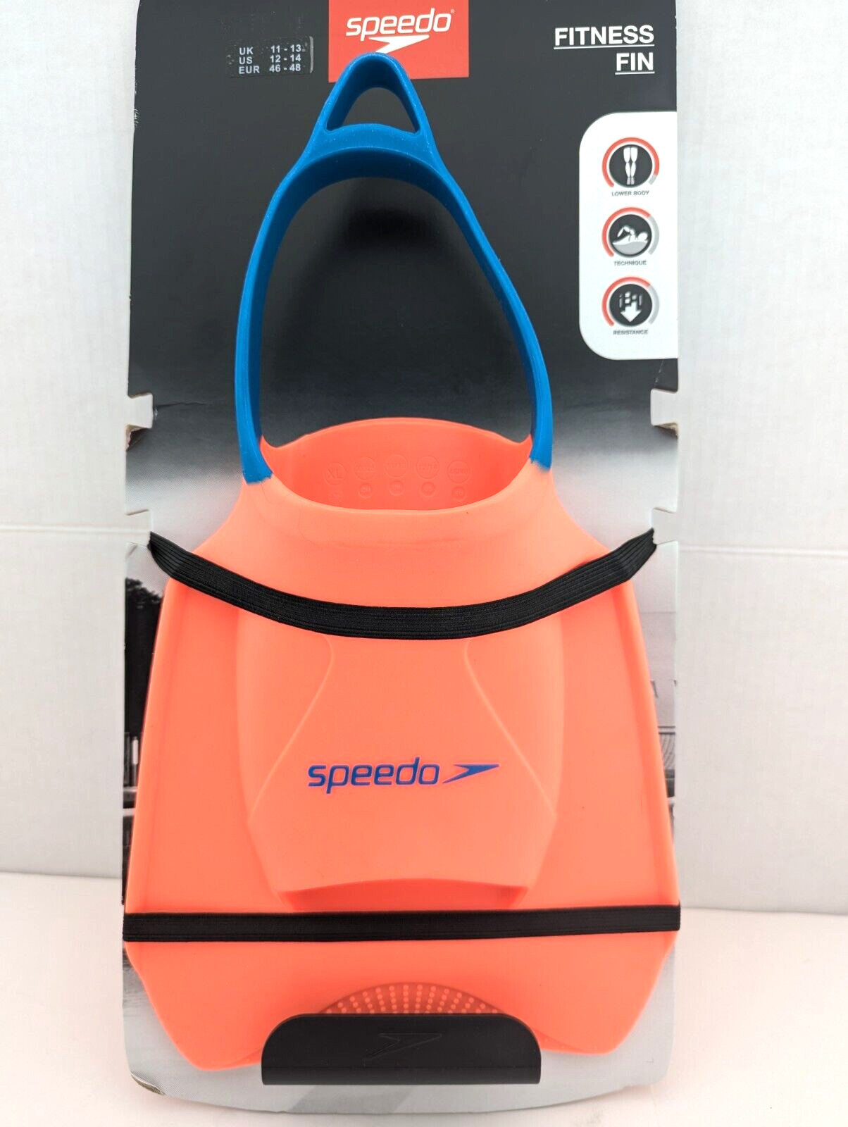 Speedo Biofuse Fitness Fin for Swimming XS-XL Orange/Blue – New Fins