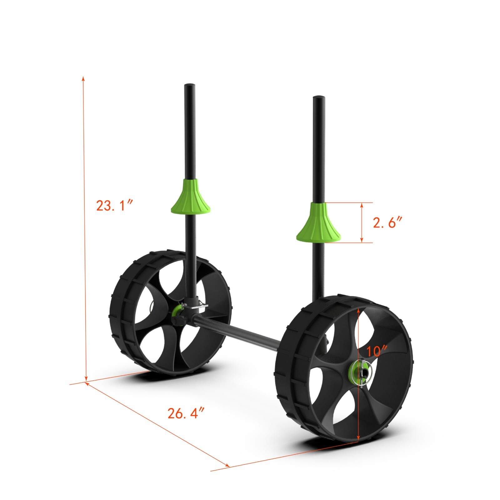 Vertical Kayak Canoe Boat Carrier Dolly Trailer Tote Trolley Transport Cart easy