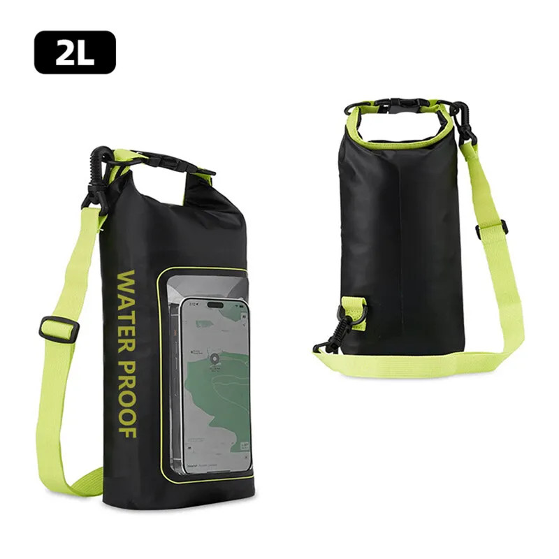 2L 5L Dry Bag Swimming Pack Touch Screen Outdoor Waterproof Kayak Storage Bag Tr
