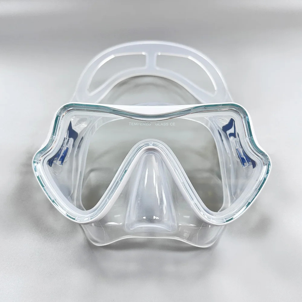 Diving Mask Snorkeling Goggles Panoramic HD Tempered Glass Anti Fog Mask Swim