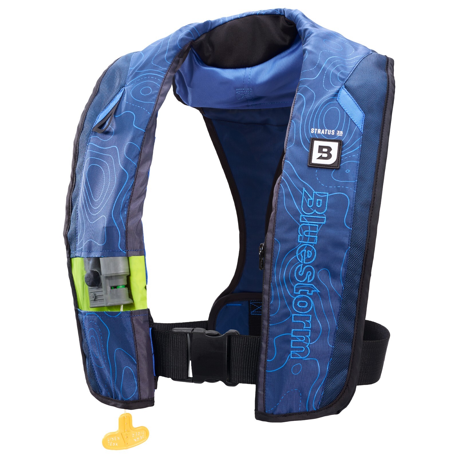 Bluestorm Stratus 35 Inflatable Life Jacket USCG Approved Type 2 PFD, Navy Blue