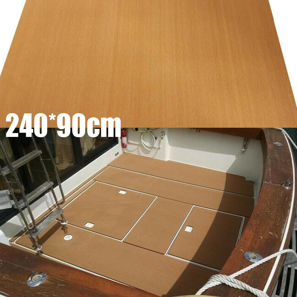 95” Deluxe EVA Foam Boat Marine Flooring Mat Faux Teak Decking Yacht Sheet Pad！