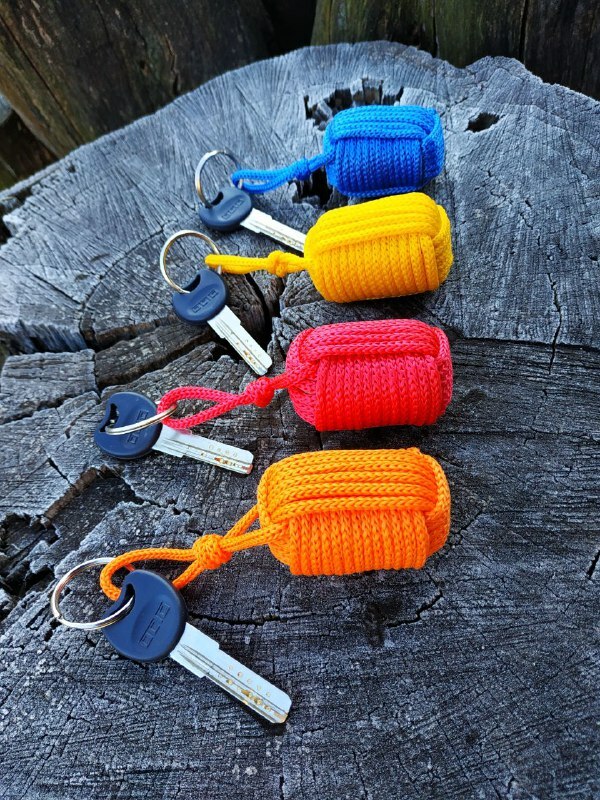 Handmade Pink Floating Cork Water Sport Key Chain Kayak Boat Sailing Buoy Key