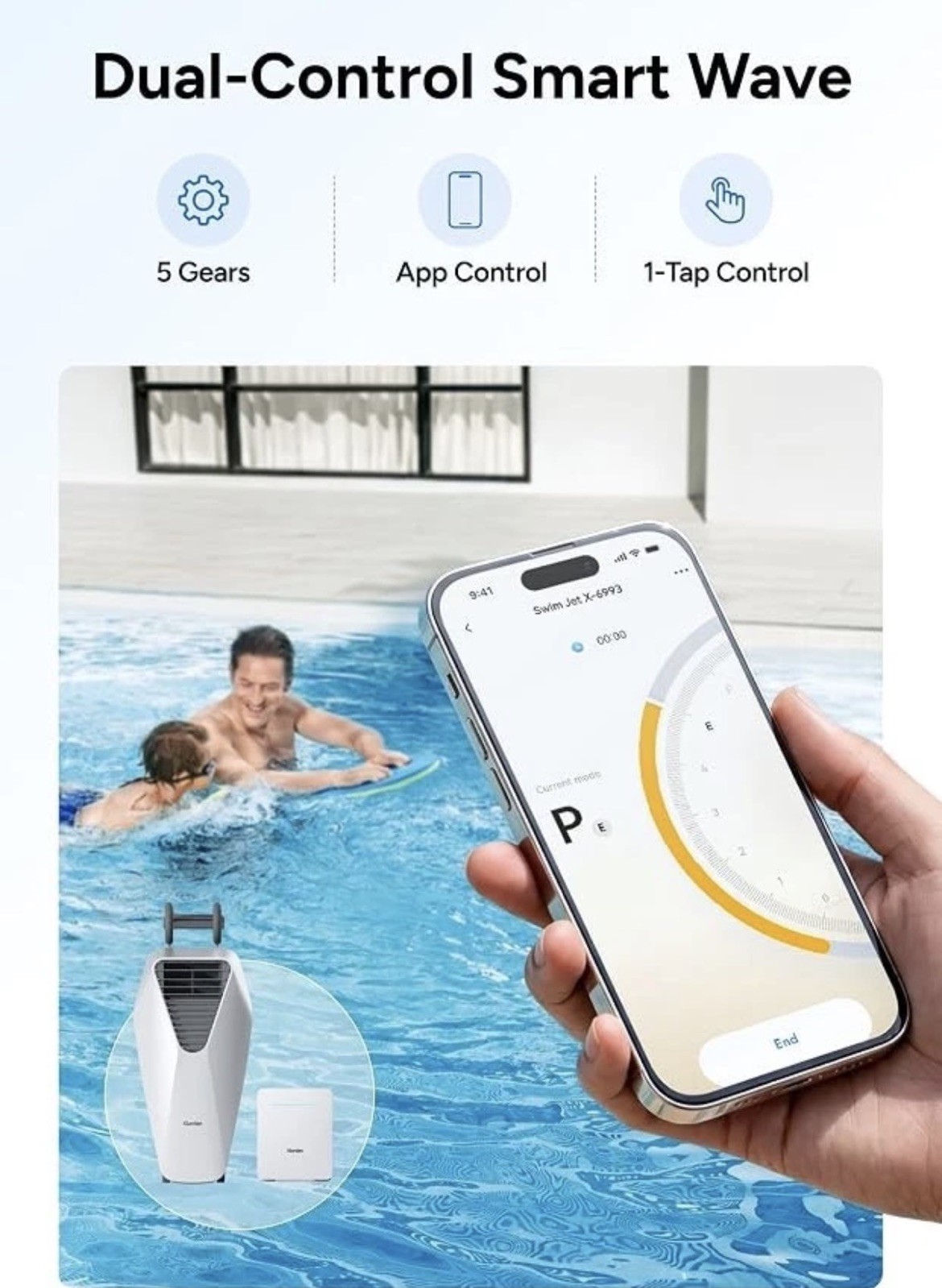 NEW iGarden X5 Portable Swim Jet 880 GPM Pool Counter Current Generator – NIB