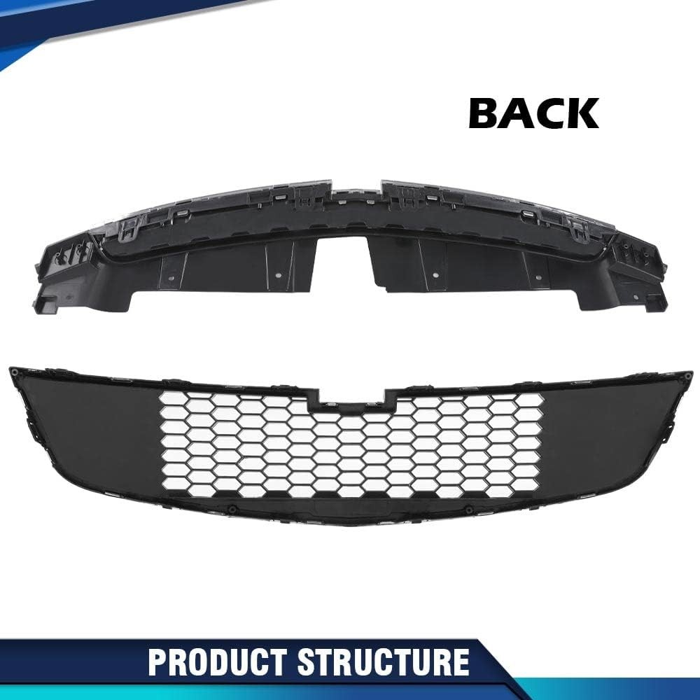 Front Bumper Upper & Lower Grille Pair Fit Chevy Cruze 2011-2014 | Front Bumper