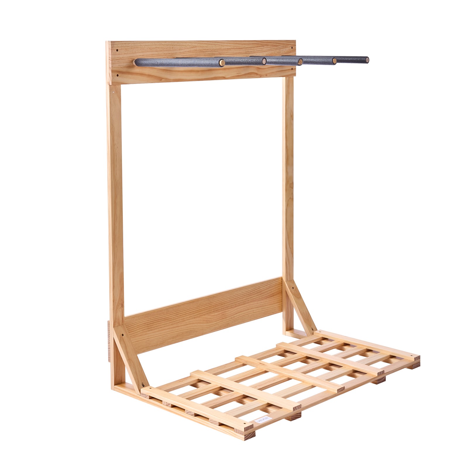 VEVOR Vertical Surfboard Stand 4 Tiers Wood Surfboard Rack for Storage & Display