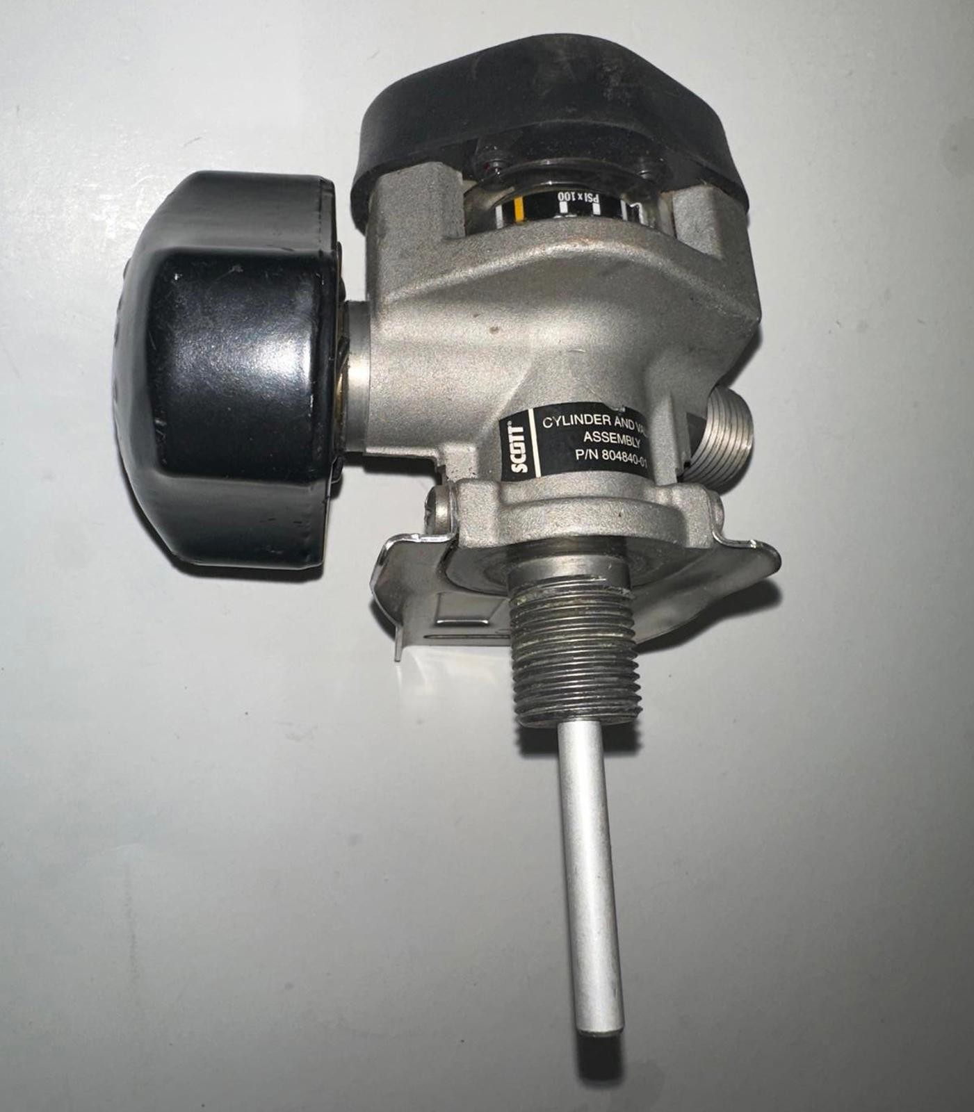 Scott Cylinder and Valve Assembly P/N 804840-00 Mechanical Reserve J-Valve