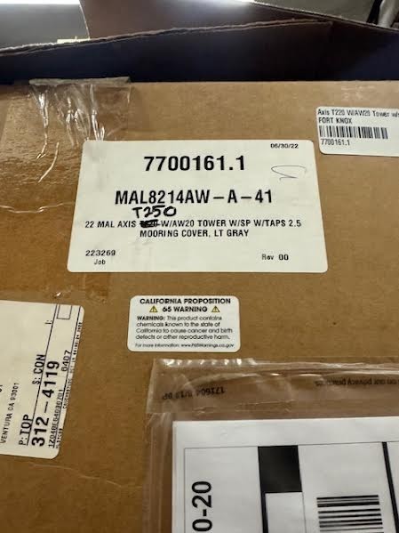 22 Malibu/ Axis BOAT COVER T 250 W/A tower w/sp w/taps
