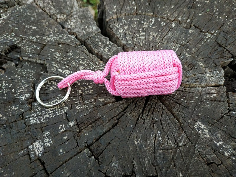 Handmade Pink Floating Cork Water Sport Key Chain Kayak Boat Sailing Buoy Key