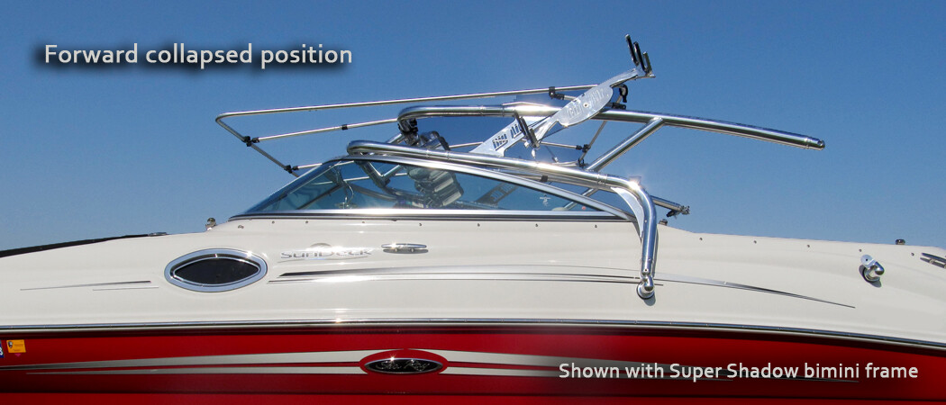 Wakeboard Tower Polished Aluminum Big Air Cuda Tower from WAKE ESSENTIALS