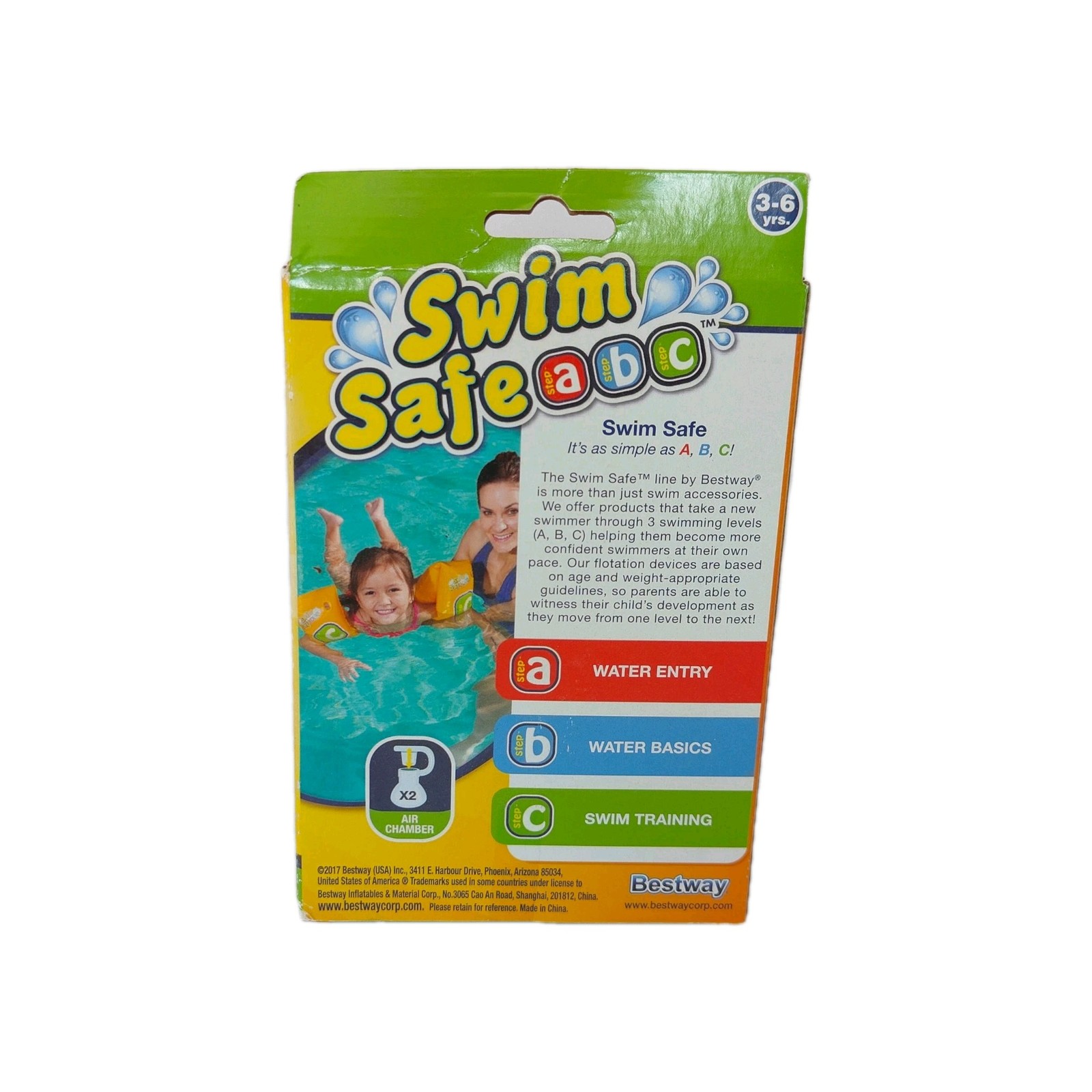 Swim Safe ABC Series Step C Armbands Swim Training Size 3-6 Years 1 Pair Unisex