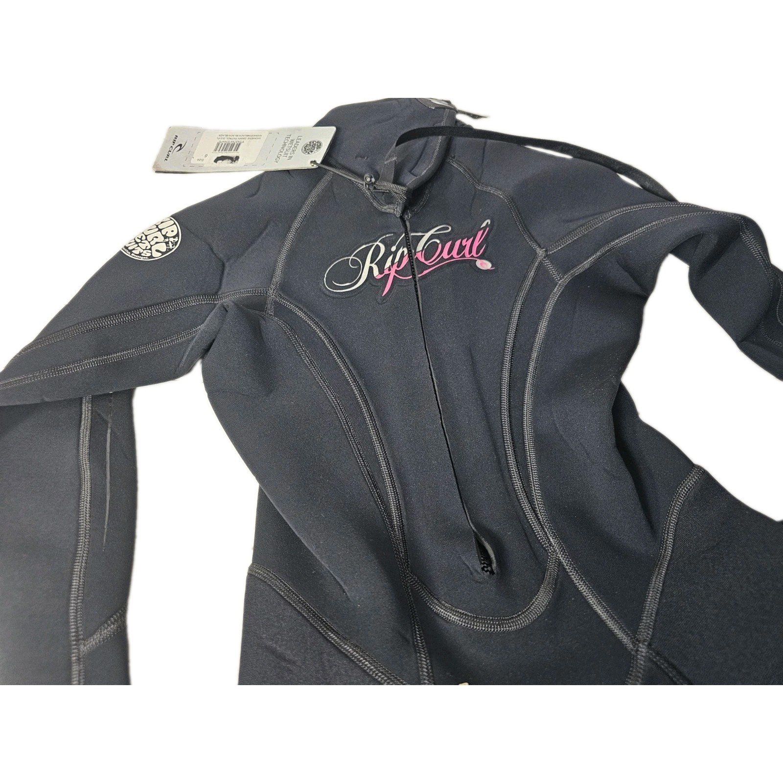RIP CURL Womens 3/2 Full Length DAWN PATROL Wetsuit WSMOD Black Pink NWT Size 6
