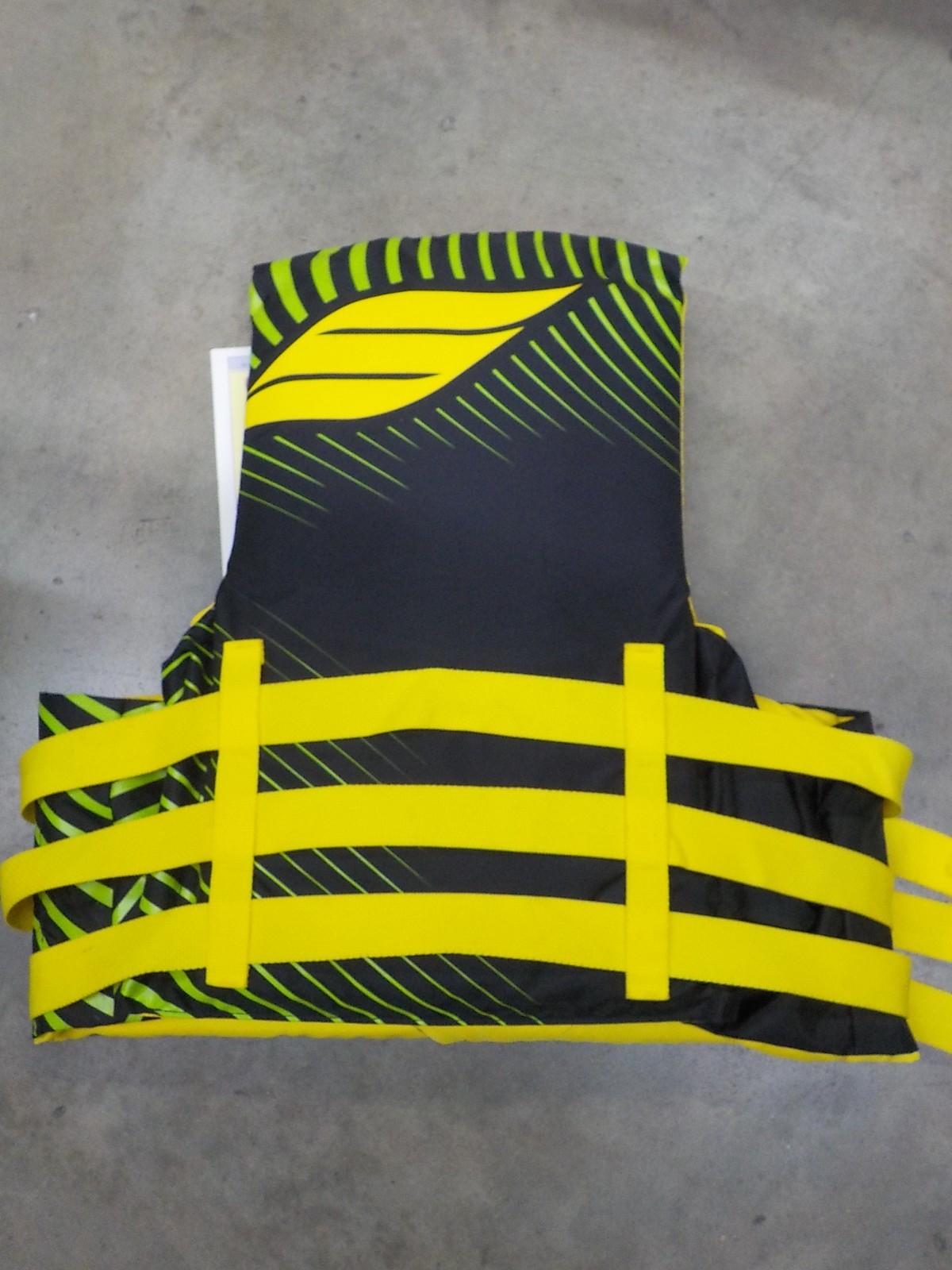 Slippery Hydro Life Vest PFD Yllw/Grn/Blk Adult 2XL/3XL 50-60″ Chest