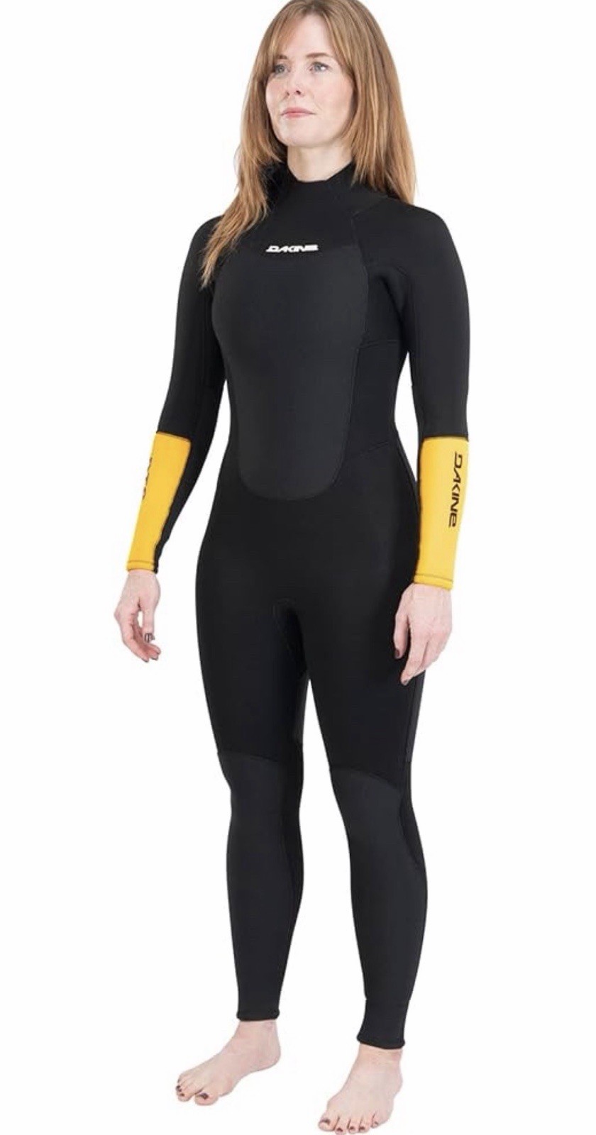 Dakine Women’s RTS Full Wetsuit Back Zip 3/2mm Black/Gray Orange US 6 NWT $300
