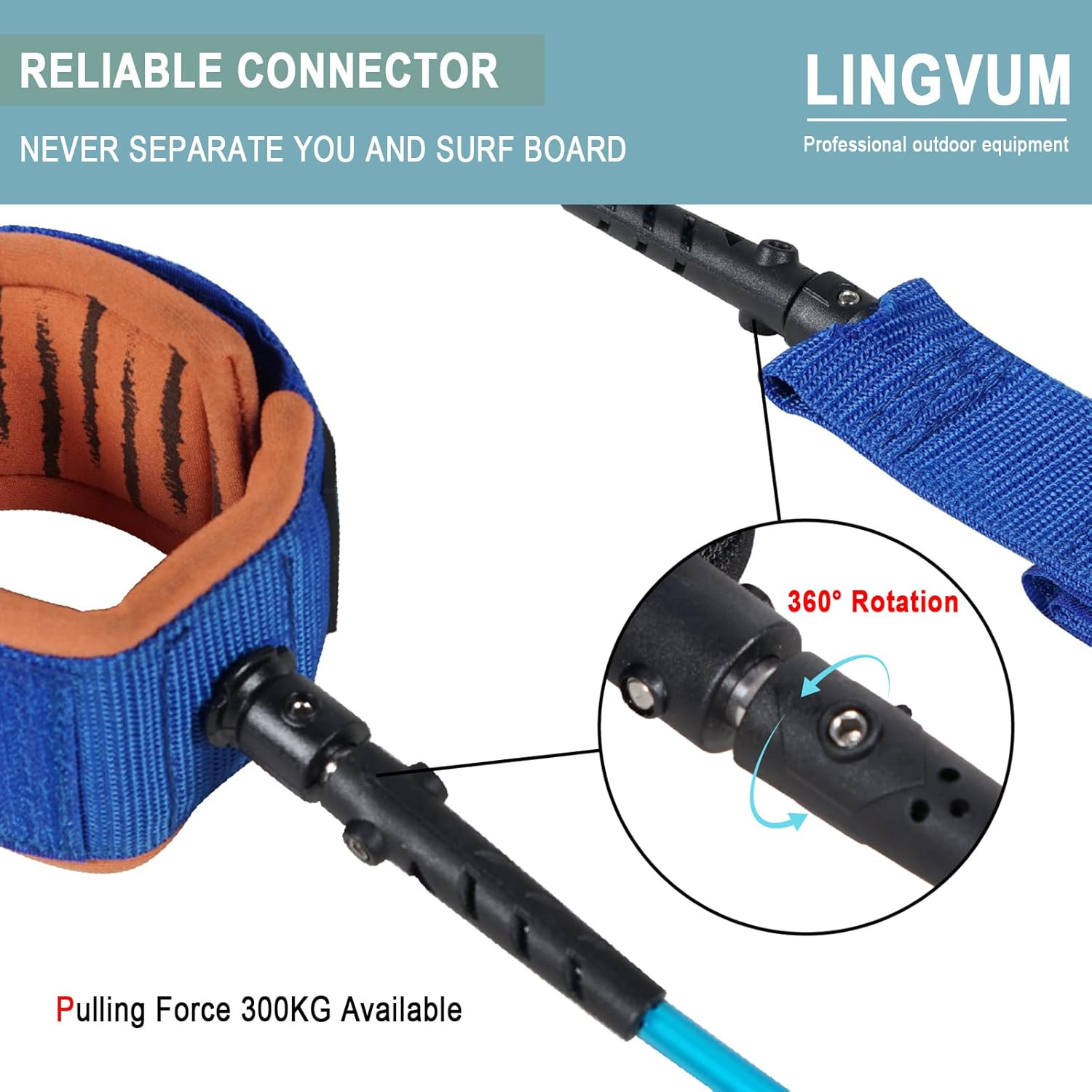 Coiled SUP Leash Premium Paddle Board Ankle Leashes Legrope Strap for Paddleboar