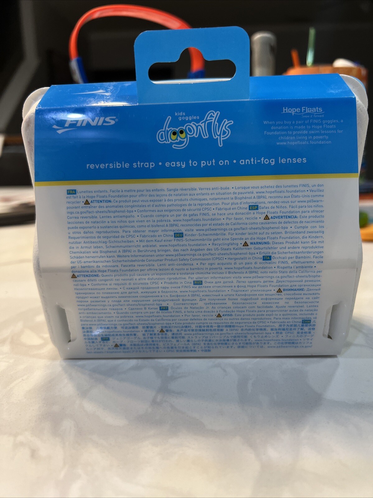 FINIS Dragonfly’s Swim Goggles for Kids With Patented Strap Technology.