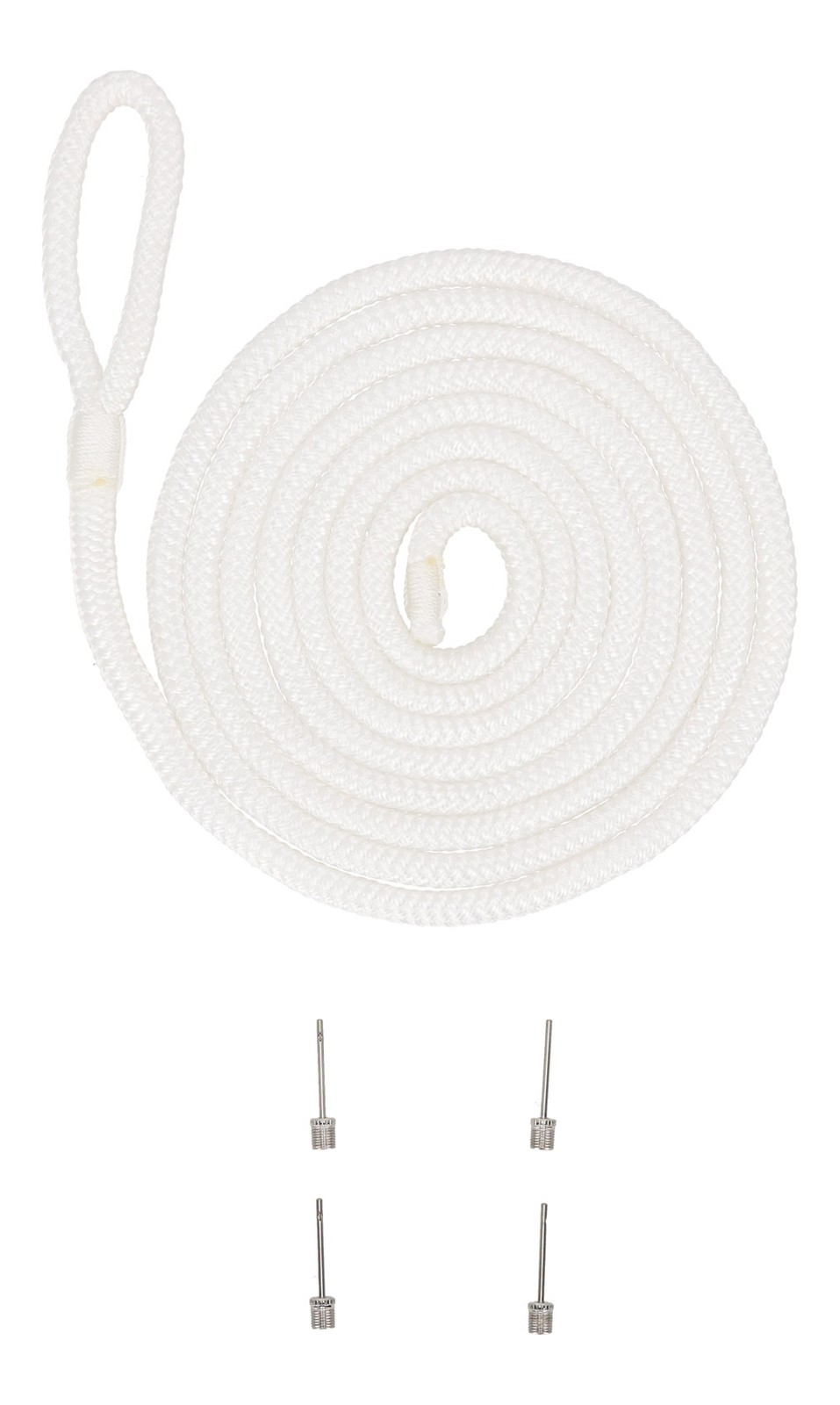Rockville FEN185-WHITE 8.5″ x 27″ Boat Fender + 10 Foot Line Marine Bumper