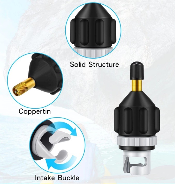 HEYTUR~Inflatable SUP Valve Adaptor For Inflatable Kayak Boat PA66+30GF NEW!
