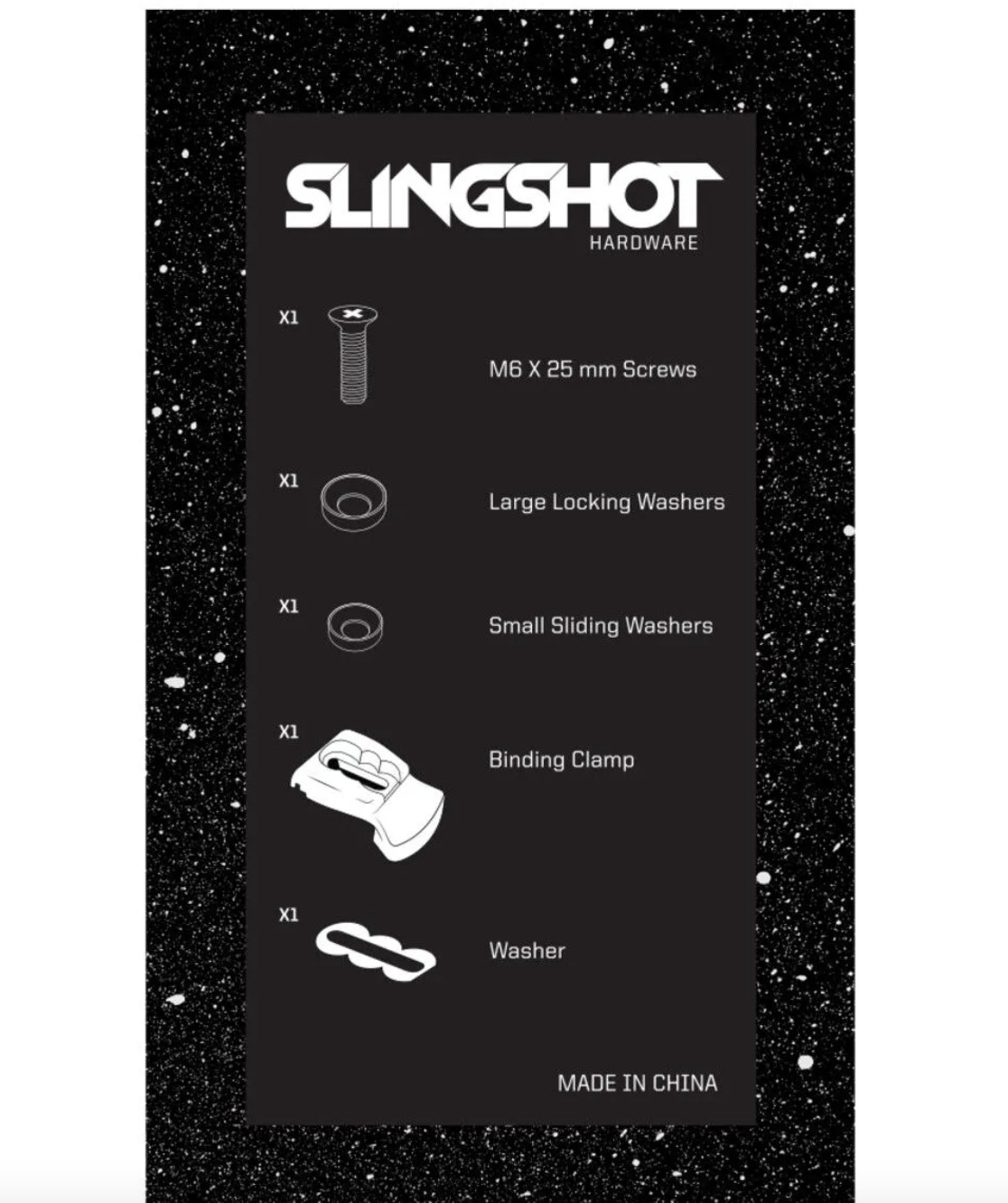 Slingshot Wakeboard Binding Boot Clamp Hardware Kit