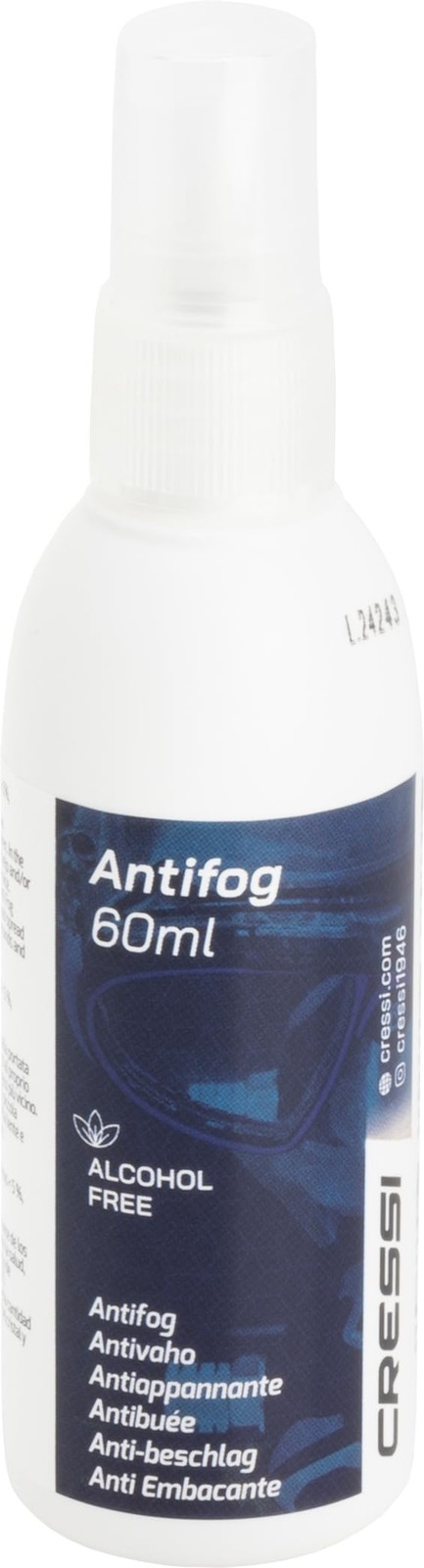 Cressi Anti-Fog Spray Mask Defoggers, 60 ml 2.02 Fl Oz (Pack of 1), Clear