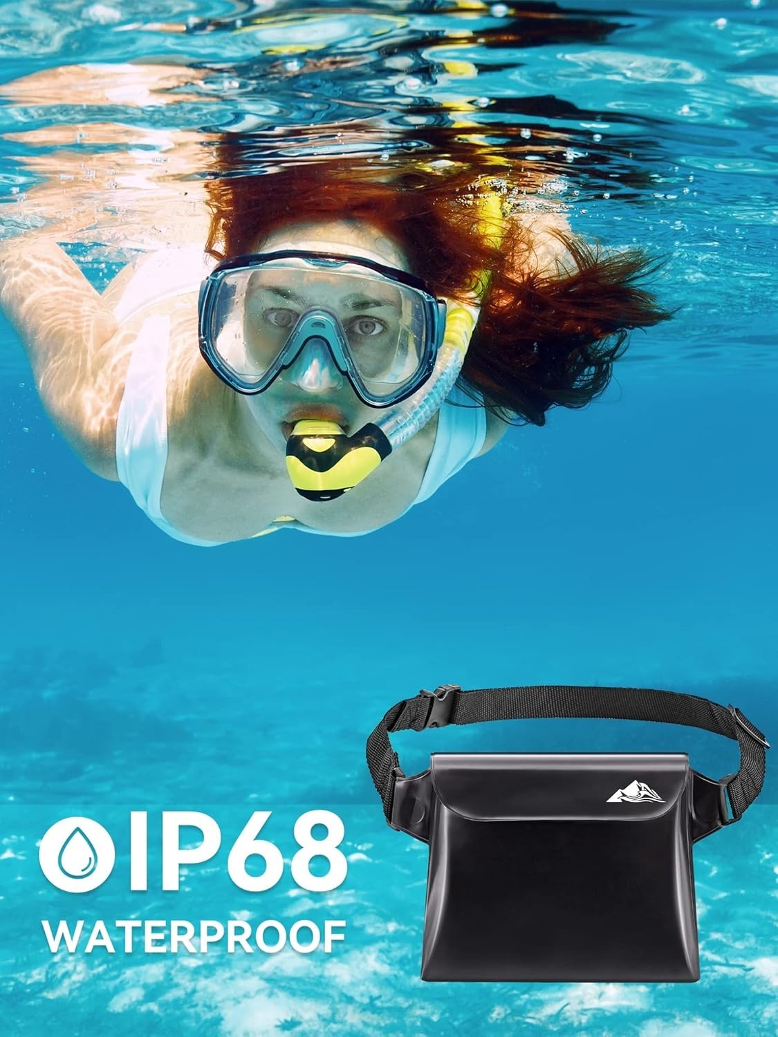 2/3/4 Pack Waterproof Pouch with Waist Strap, Screen Touchable Dry Bag with A…
