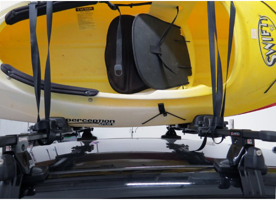 INNO INA455 Kayak Roof Rack – 2 Kayak Carrier Black/Silver like Yakima Thule