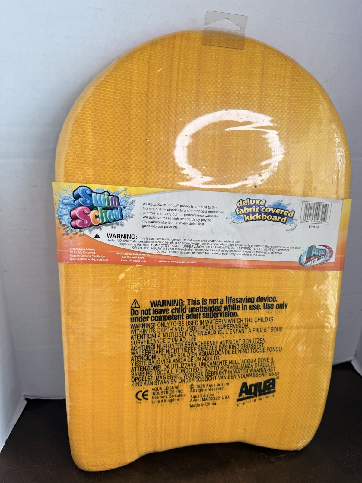 Vintage Swim School-Aqua Leisure Training Board Retro 90s Red Blue Yellow Green