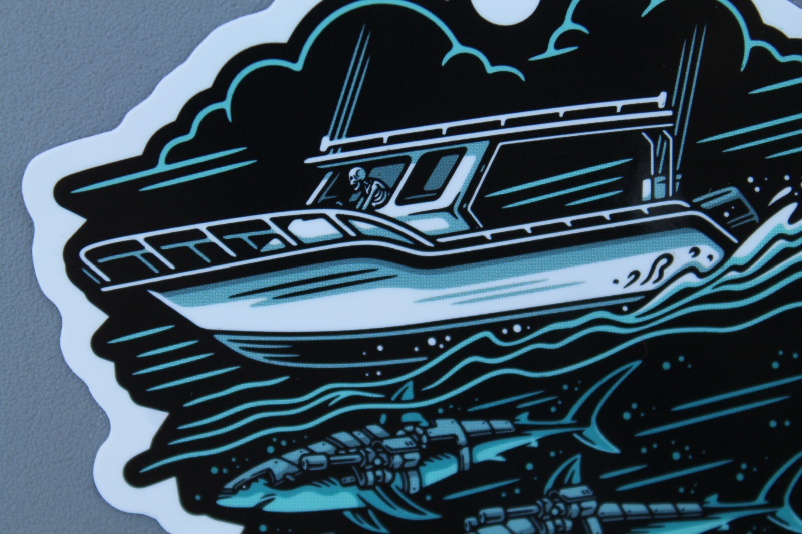 Cove Surf Venice Beach Dogtown POP Boat Shark Night V64B Vintage Surfing STICKER