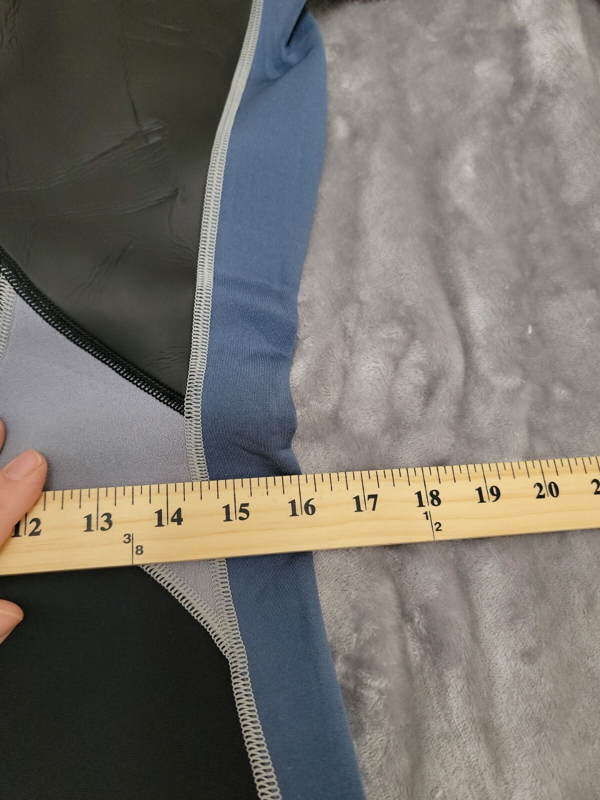 Camaro Wet Suit Adult Medium Hydro Blue Gray Neoprene Surf Beach L.L. Bean Zip