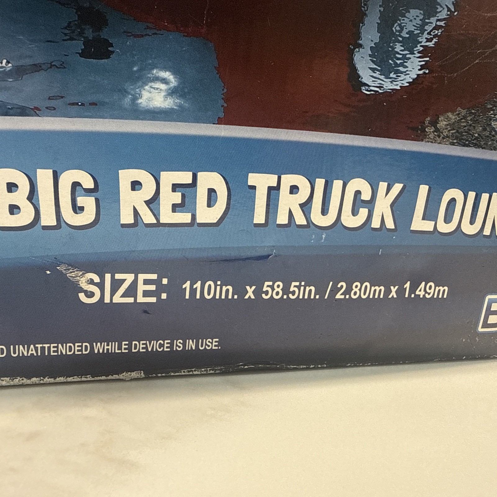 Bestway CoolerZ BIG RED TRUCK Over 9 ft Inflatable Party Water Float W/ Cooler!