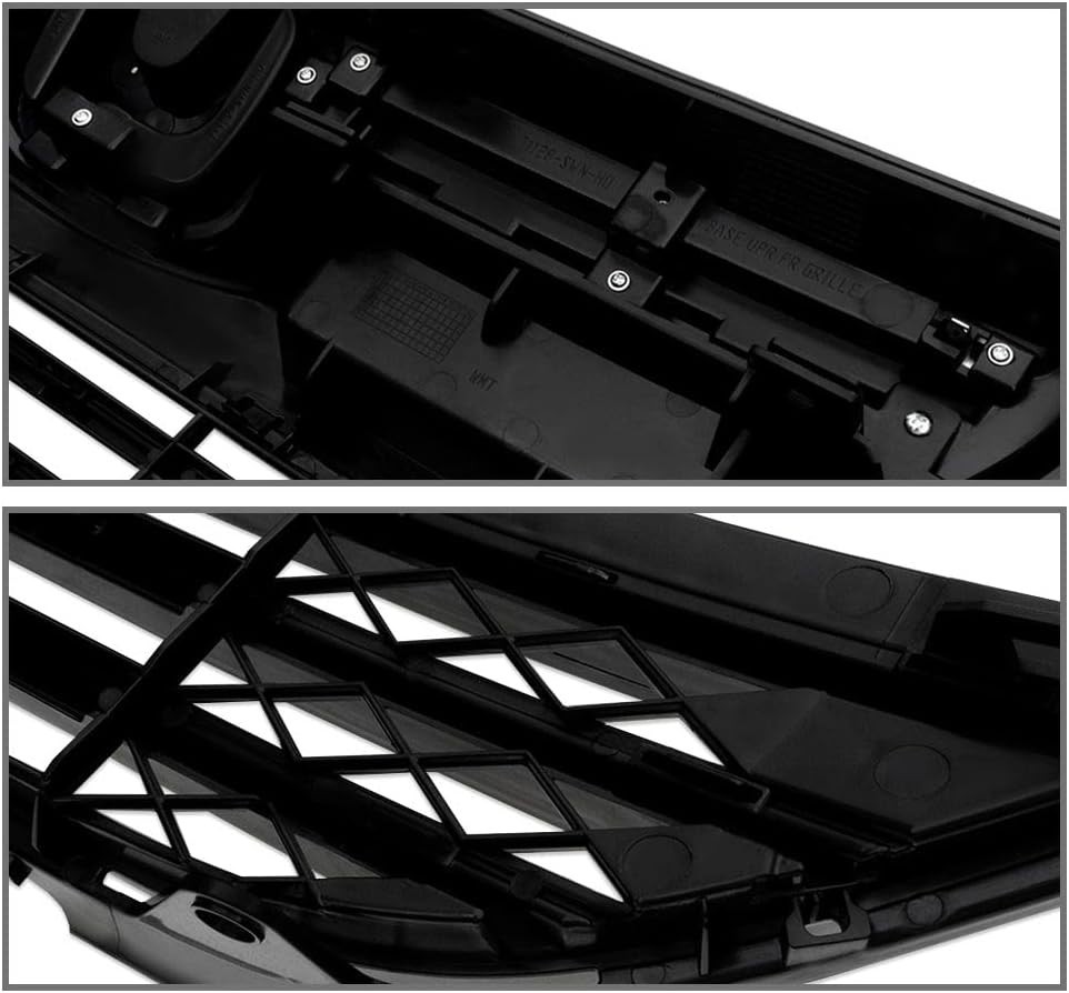 Upper & Lower Grille Set Fit Honda CR-V 2007-2009, Black Chrome | Grill Trim Fi
