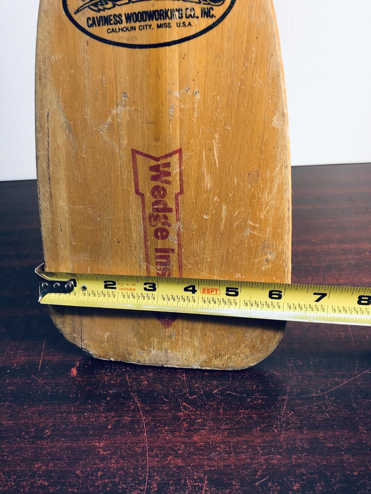Vintage Feather Brand Paddle / Oar / Canoe / Kayak 35 Inch Made in the USA