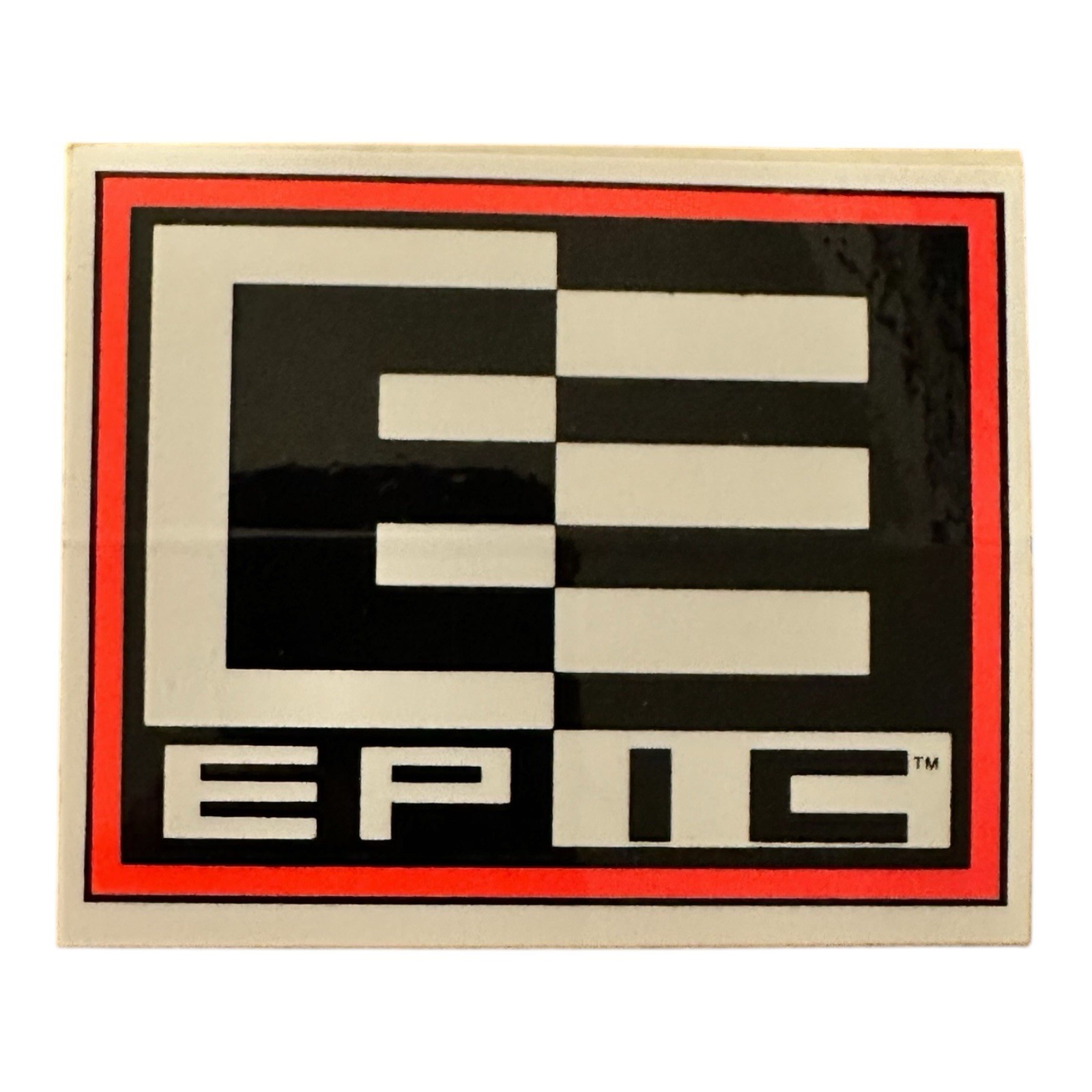 Original Epic Surfboards Tim Phares Neon Orange 80s 90s Vintage Surfing Sticker