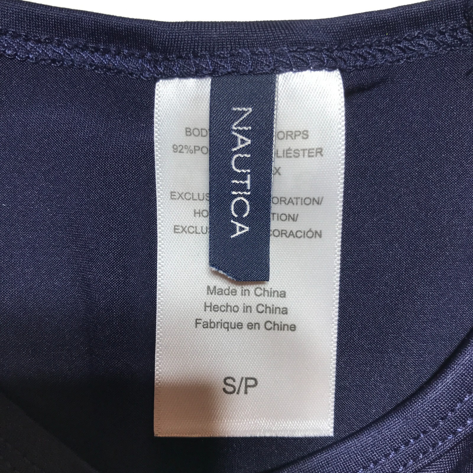 Nautica Womens Long Sleeve Rashguard UPF 30+ UV Sun Protection Swim Shirt Small